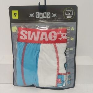 Slush Puppie Boxer Brief Mens Medium Blue White SWAG Underwear Funny Slushy NWT